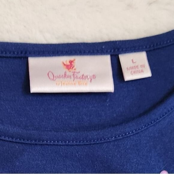 Quacker Factory Oh Holy Night Long Sleeve Top Crew Neck Long Sleeve T-Shirt - Picture 8 of 13